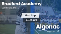 Matchup: Bradford Academy vs. Algonac  2018