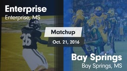 Matchup: Enterprise vs. Bay Springs  2016