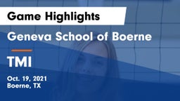 Geneva School of Boerne vs TMI Game Highlights - Oct. 19, 2021
