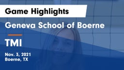 Geneva School of Boerne vs TMI Game Highlights - Nov. 3, 2021