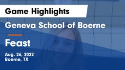 Geneva School of Boerne vs Feast Game Highlights - Aug. 26, 2022