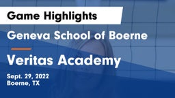 Geneva School of Boerne vs Veritas Academy Game Highlights - Sept. 29, 2022