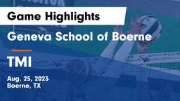 Geneva School of Boerne vs TMI Game Highlights - Aug. 25, 2023