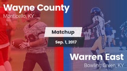 Matchup: Wayne County vs. Warren East  2017