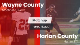 Matchup: Wayne County vs. Harlan County  2017
