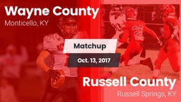 Matchup: Wayne County vs. Russell County  2017