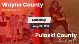 Matchup: Wayne County vs. Pulaski County  2018
