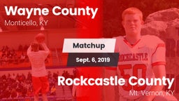 Matchup: Wayne County vs. Rockcastle County  2019