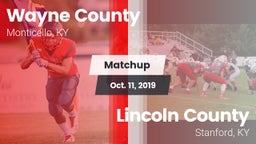 Matchup: Wayne County vs. Lincoln County  2019