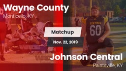 Matchup: Wayne County vs. Johnson Central  2019