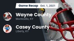 Recap: Wayne County  vs. Casey County  2021