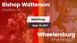 Matchup: Bishop Watterson vs. Wheelersburg  2017