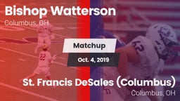 Matchup: Bishop Watterson vs. St. Francis DeSales  (Columbus) 2019