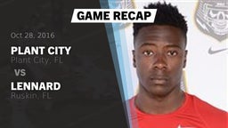 Recap: Plant City  vs. Lennard  2016