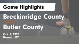 Breckinridge County  vs Butler County  Game Highlights - Oct. 1, 2020