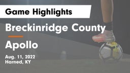Breckinridge County  vs Apollo  Game Highlights - Aug. 11, 2022