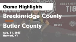 Breckinridge County  vs Butler County  Game Highlights - Aug. 31, 2023