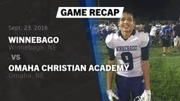 Recap: Winnebago  vs. Omaha Christian Academy  2016