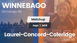 Matchup: Winnebago vs. Laurel-Concord-Coleridge  2018