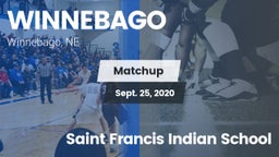 Matchup: Winnebago vs. Saint Francis Indian School 2020