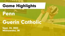 Penn  vs Guerin Catholic  Game Highlights - Sept. 24, 2022