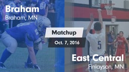 Matchup: Braham vs. East Central  2016