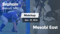 Matchup: Braham vs. Mesabi East 2016