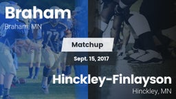 Matchup: Braham vs. Hinckley-Finlayson  2017