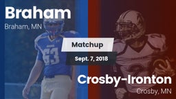 Matchup: Braham vs. Crosby-Ironton  2018