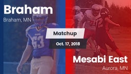 Matchup: Braham vs. Mesabi East  2018