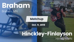 Matchup: Braham vs. Hinckley-Finlayson  2019