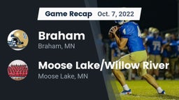 Recap: Braham  vs. Moose Lake/Willow River  2022