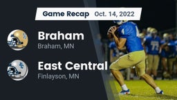 Recap: Braham  vs. East Central  2022