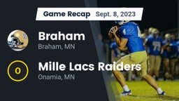 Recap: Braham  vs. Mille Lacs Raiders 2023