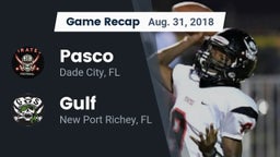 Recap: Pasco  vs. Gulf  2018