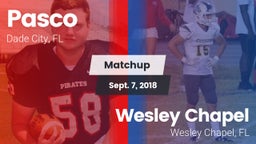 Matchup: Pasco vs. Wesley Chapel  2018