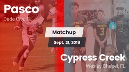 Matchup: Pasco vs. Cypress Creek  2018