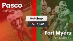 Matchup: Pasco vs. Fort Myers  2018