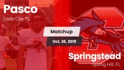 Matchup: Pasco vs. Springstead  2018