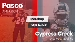 Matchup: Pasco vs. Cypress Creek  2019