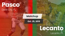 Matchup: Pasco vs. Lecanto  2019