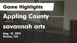 Appling County  vs savannah arts Game Highlights - Aug. 10, 2022