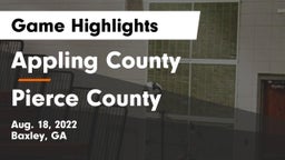 Appling County  vs Pierce County  Game Highlights - Aug. 18, 2022