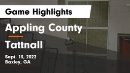 Appling County  vs Tattnall Game Highlights - Sept. 13, 2022