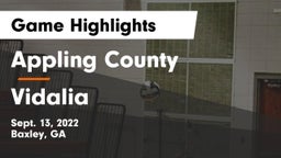Appling County  vs Vidalia Game Highlights - Sept. 13, 2022