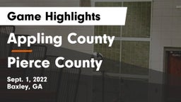 Appling County  vs Pierce County Game Highlights - Sept. 1, 2022