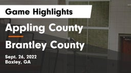 Appling County  vs Brantley County Game Highlights - Sept. 26, 2022