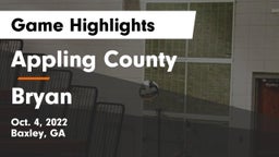 Appling County  vs Bryan Game Highlights - Oct. 4, 2022