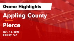 Appling County  vs Pierce Game Highlights - Oct. 14, 2023