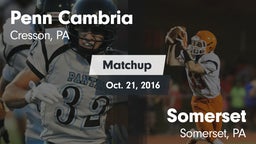 Matchup: Penn Cambria vs. Somerset  2016